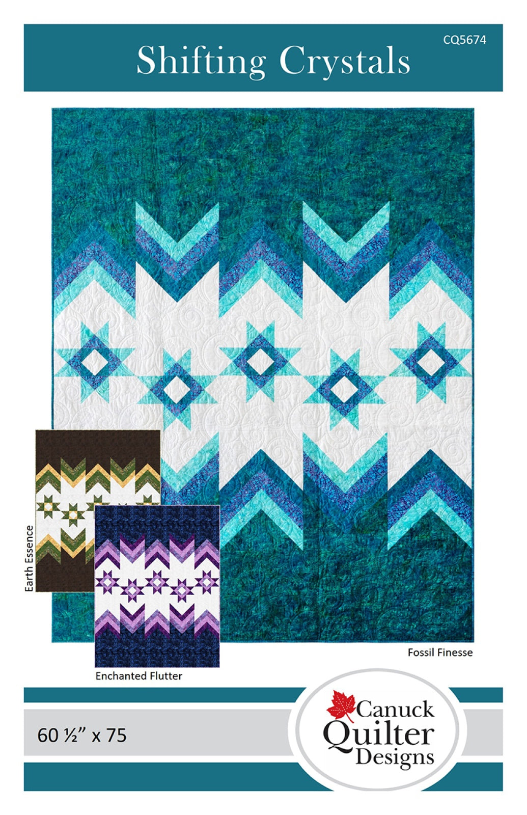 Shifting Crystals Quilt Pattern by Canuck Quilter Designs