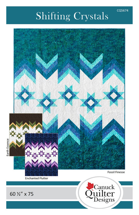 Shifting Crystals Quilt Pattern by Canuck Quilter Designs