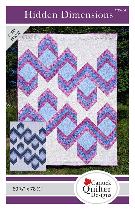 Hidden Dimensions Quilt Pattern by Canuck Quilter Designs