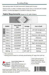 Back of the Leading Edge Quilt Pattern by Canuck Quilter Designs