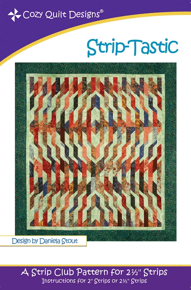 Strip-Tastic Downloadable Pattern by Cozy Quilt Designs