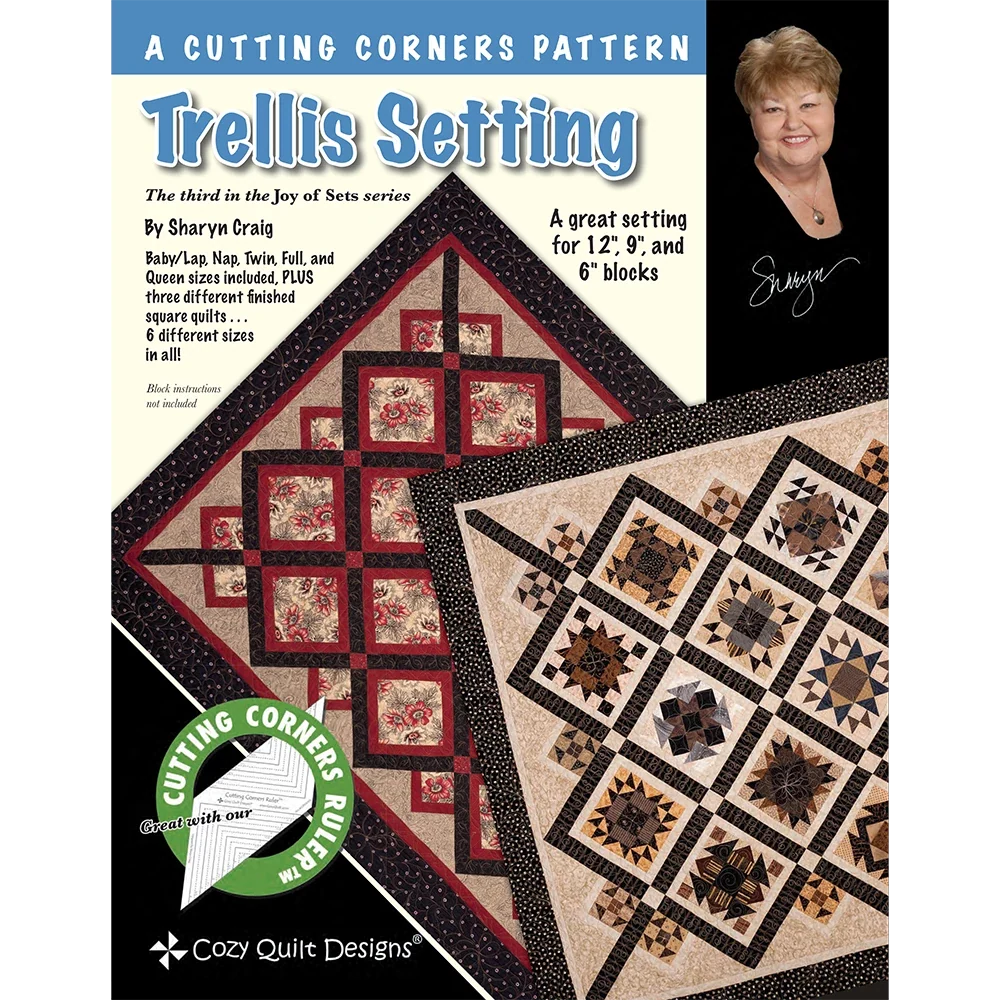 Trellis Setting Downloadable Pattern by Cozy Quilt Designs