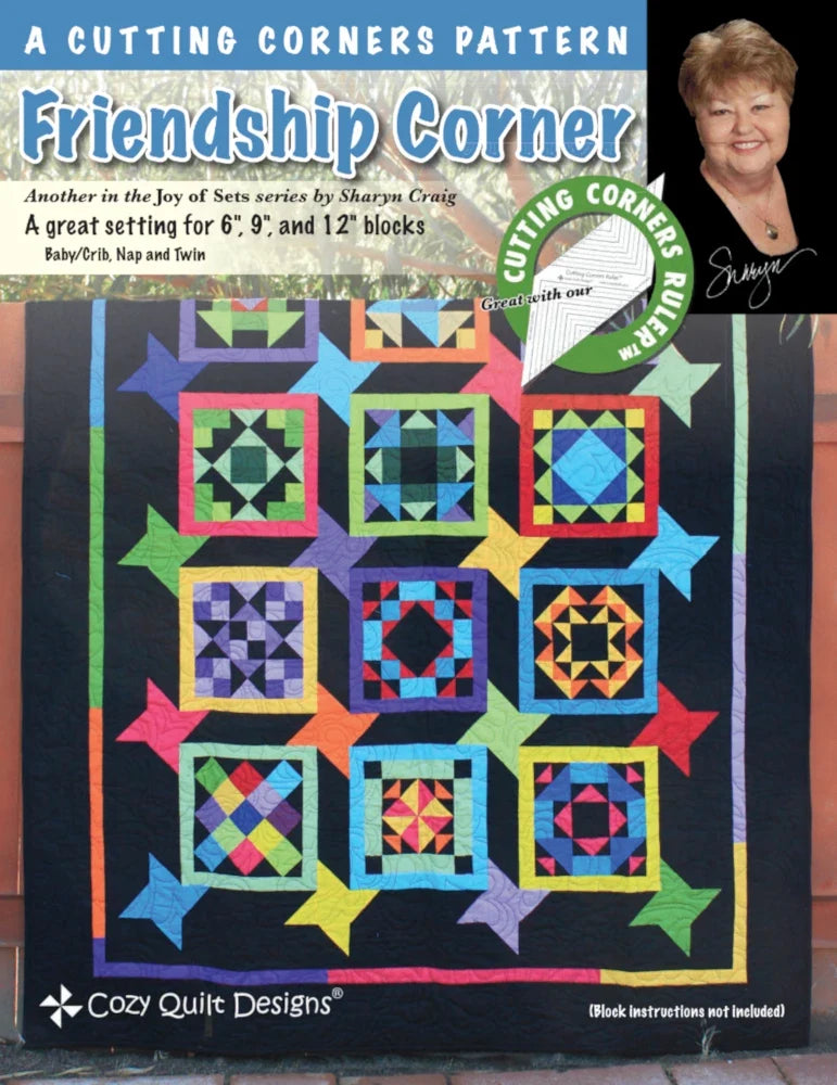 Friendship Corner Downloadable Pattern by Cozy Quilt Designs