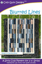 Blurred Lines Downloadable Pattern by Cozy Quilt Designs