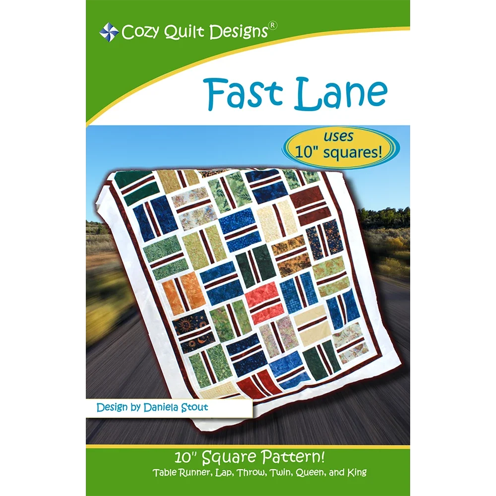 Fast Lane Downloadable Pattern by Cozy Quilt Designs