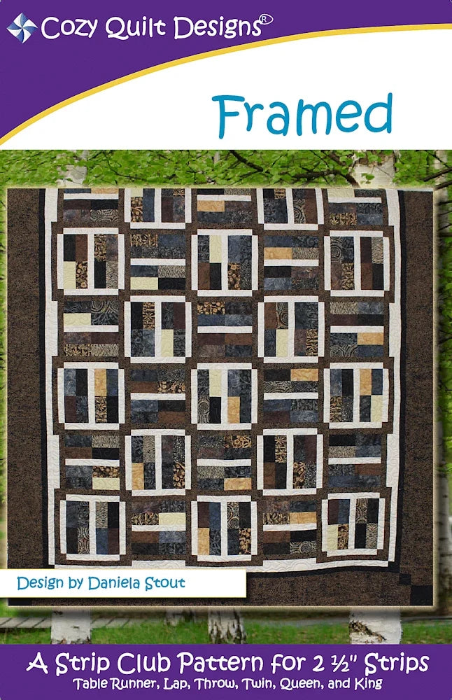Framed Downloadable Pattern by Cozy Quilt Designs