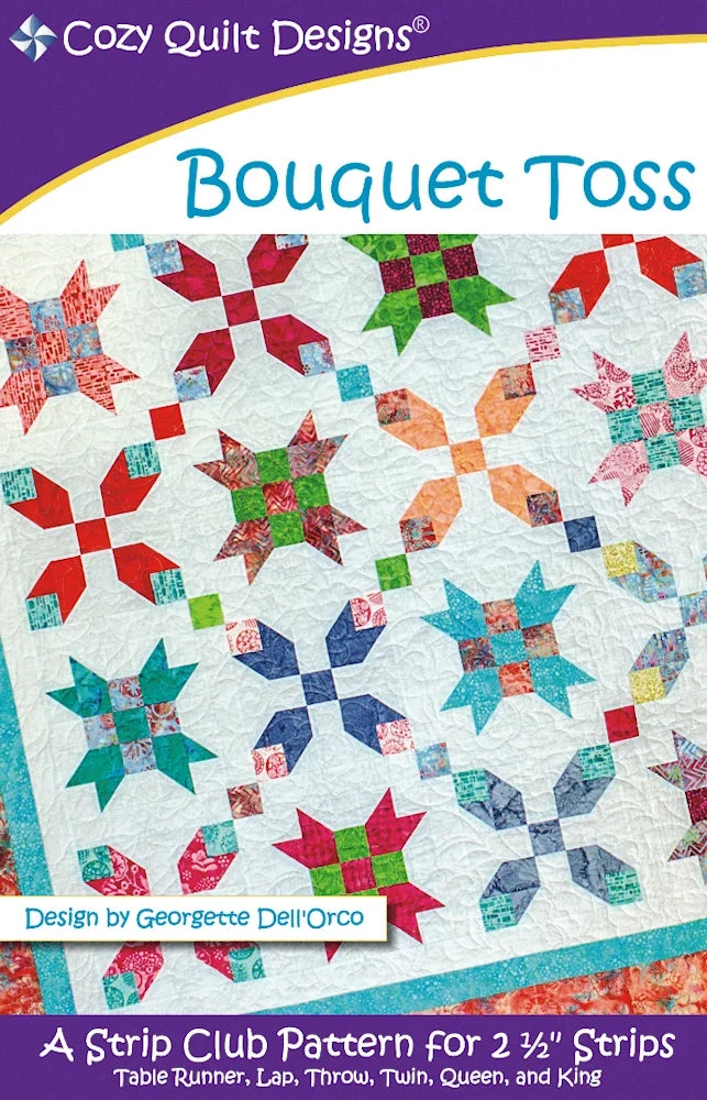 Bouquet Toss Downloadable Pattern by Cozy Quilt Designs