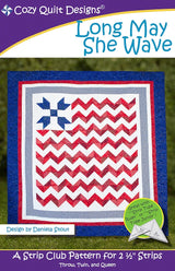 Long May She Wave Downloadable Pattern by Cozy Quilt Designs