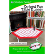Striped Fun Table Runner Downloadable Pattern by Cozy Quilt Designs
