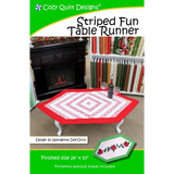 Striped Fun Table Runner Downloadable Pattern by Cozy Quilt Designs