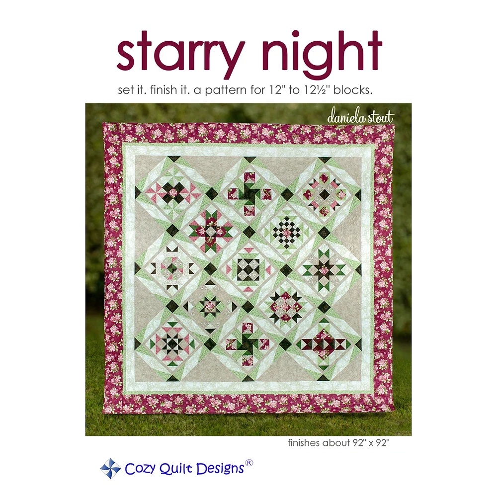 Starry Night Downloadable Pattern by Cozy Quilt Designs