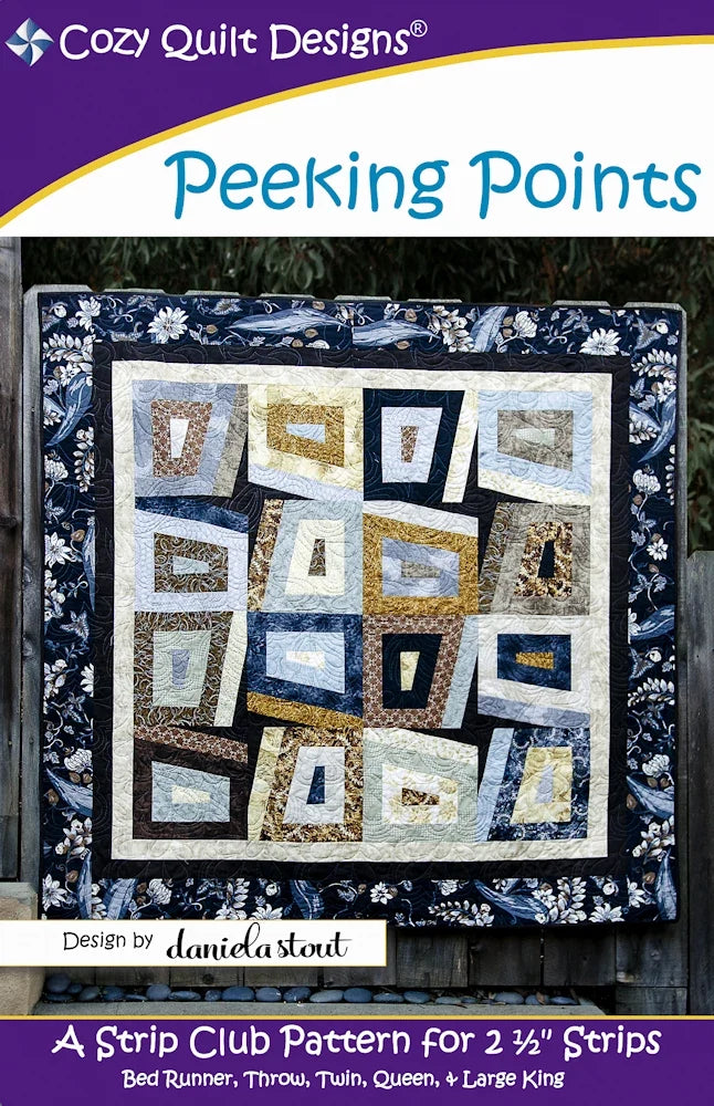 Peeking Points Downloadable Pattern by Cozy Quilt Designs