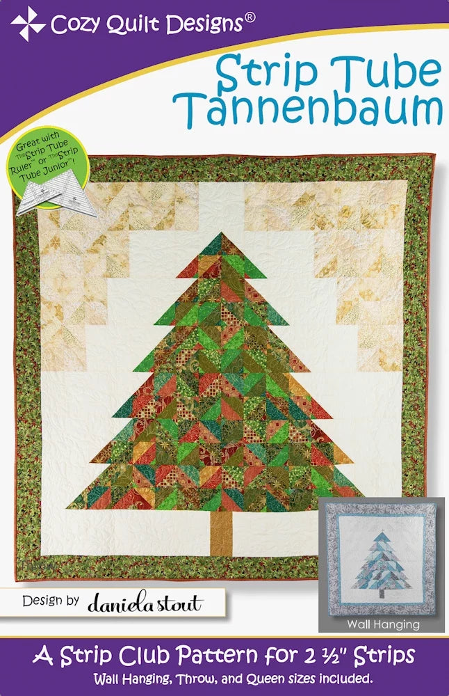 Strip Tube Tannenbaum Downloadable Pattern by Cozy Quilt Designs