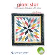 Giant Star Downloadable Pattern by Cozy Quilt Designs