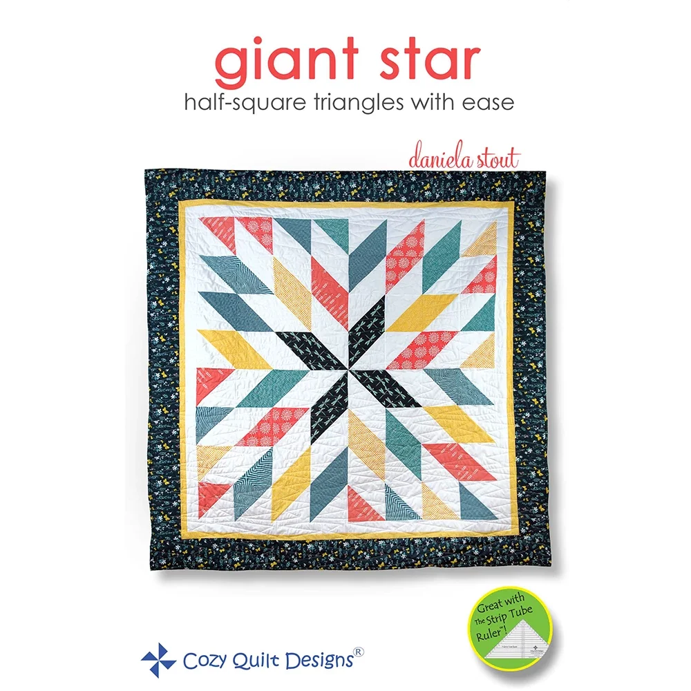 Giant Star Downloadable Pattern by Cozy Quilt Designs