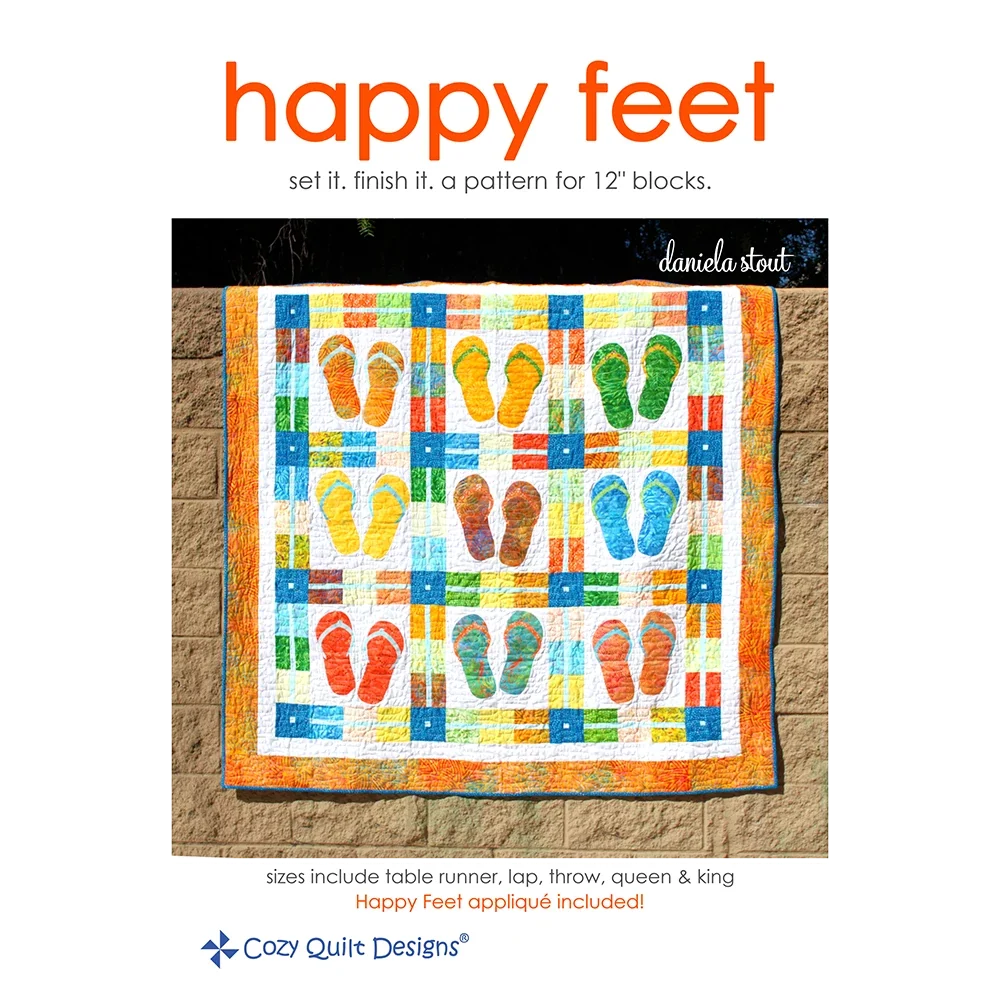 Happy Feet Downloadable Pattern by Cozy Quilt Designs