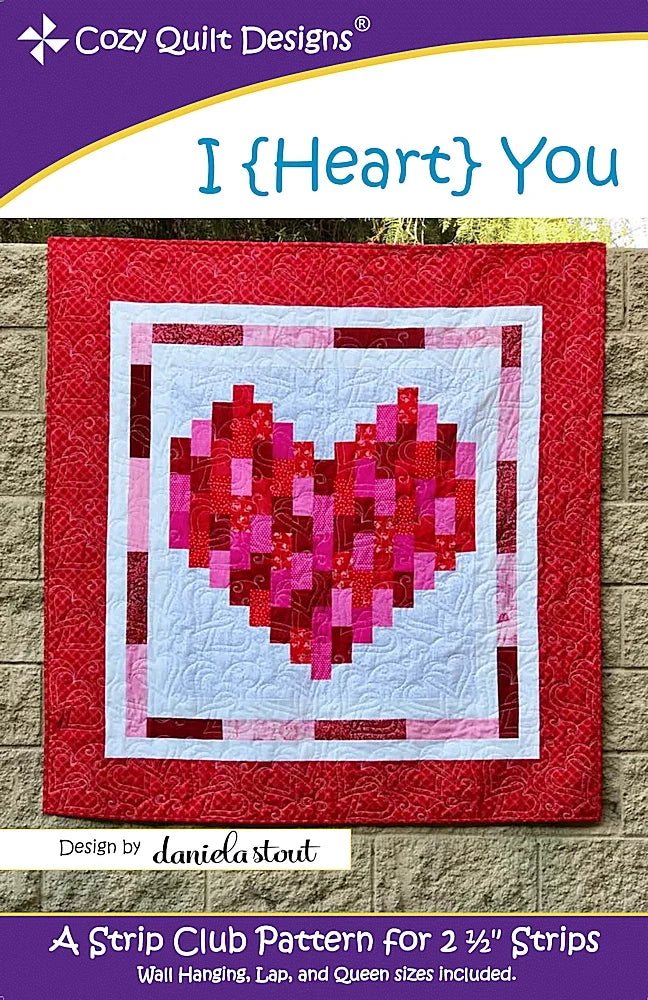 I {Heart} You Downloadable Pattern by Cozy Quilt Designs