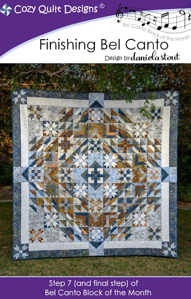 Finishing Bel Canto Downloadable Pattern by Cozy Quilt Designs