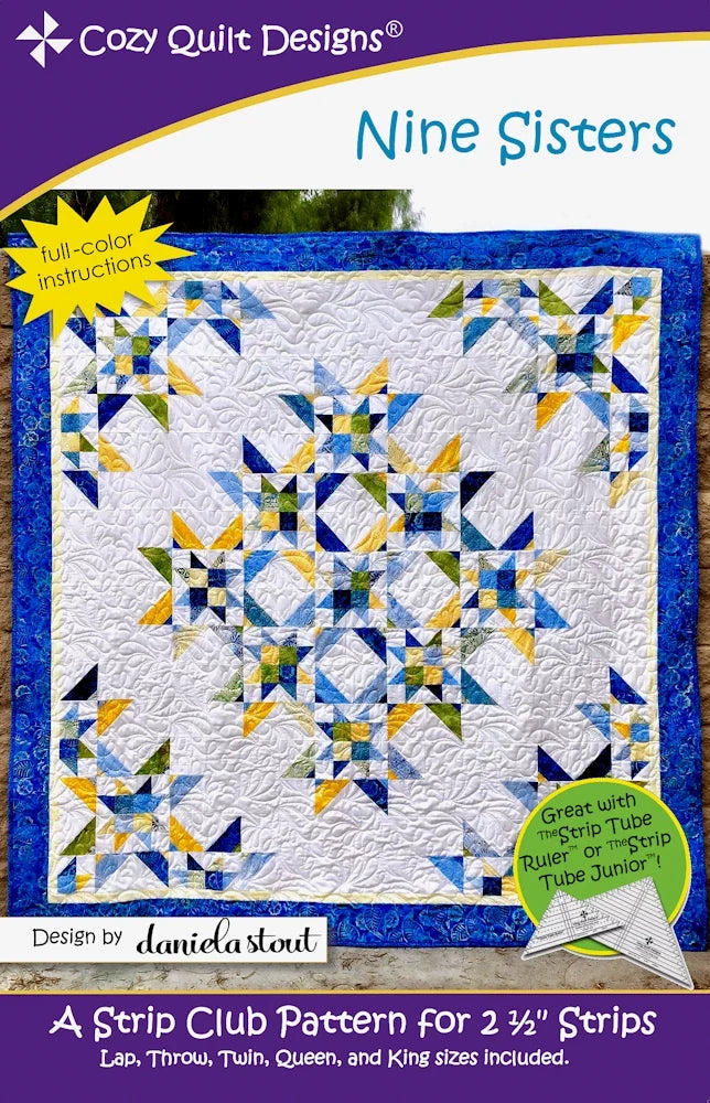 Nine Sisters Downloadable Pattern by Cozy Quilt Designs