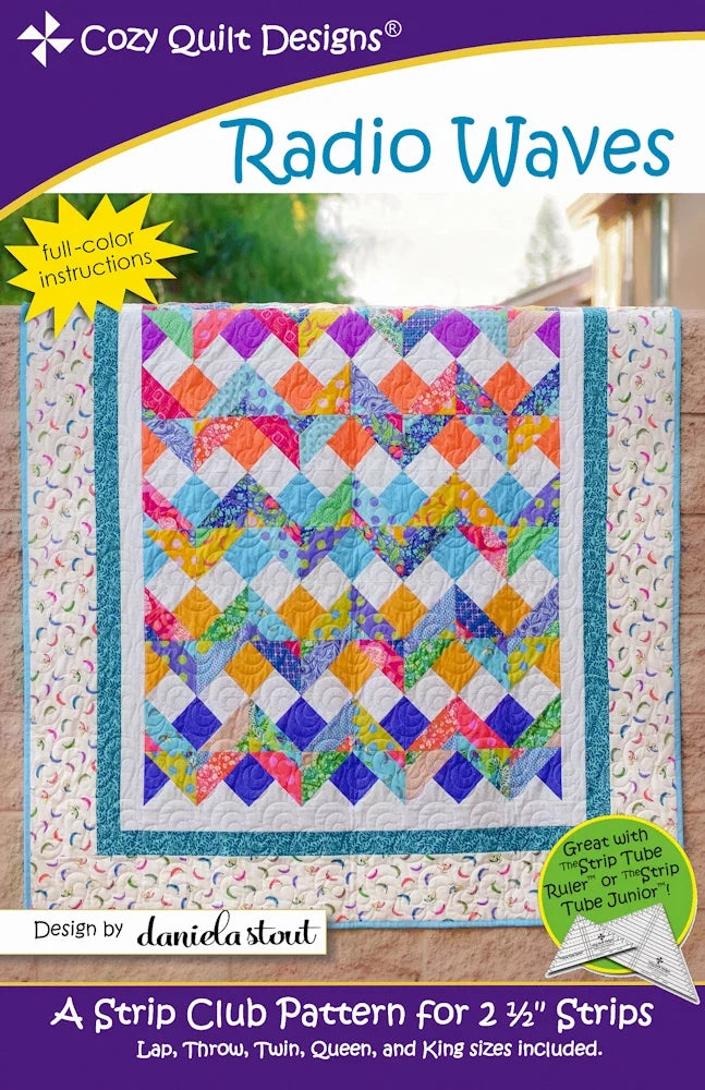 Radio Waves Downloadable Pattern by Cozy Quilt Designs