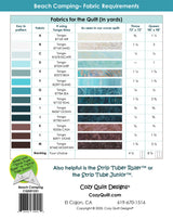 Back of the Beach Camping Quilt Pattern by Cozy Quilt Designs