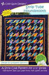 Strip Tube Houndstooth Downloadable Pattern by Cozy Quilt Designs