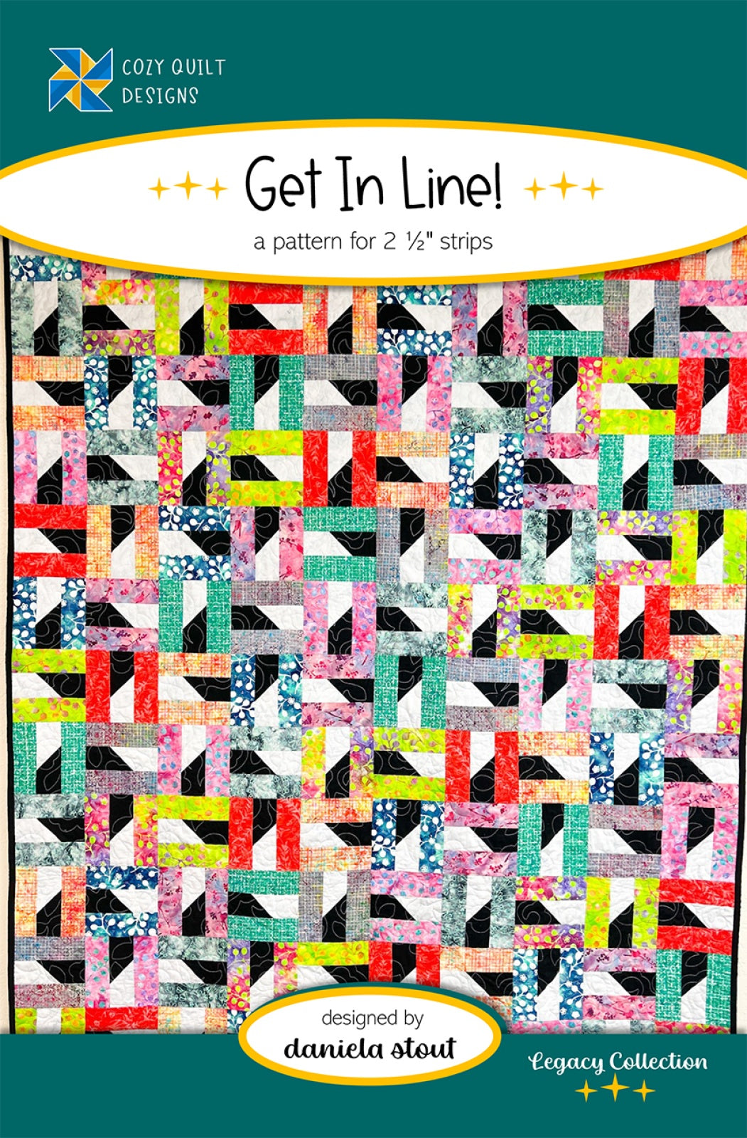 Get In Line! Quilt Pattern by Cozy Quilt Designs