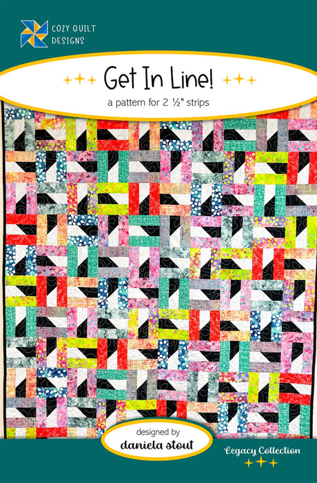 Get In Line! Quilt Pattern by Cozy Quilt Designs