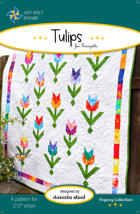 Tulips, for Georgette Quilt Pattern by Cozy Quilt Designs