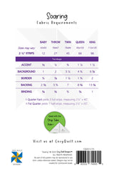 Back of the Soaring Quilt Pattern by Cozy Quilt Designs