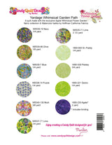 Back of the Whimsical Garden Path Quilt Pattern by Candy Quilt Design