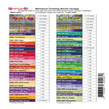 Back of the Whimsical Tumbling Blocks Quilt Pattern by Candy Quilt Design