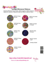 Back of the Whimsical Ribbons Quilt Pattern by Candy Quilt Design