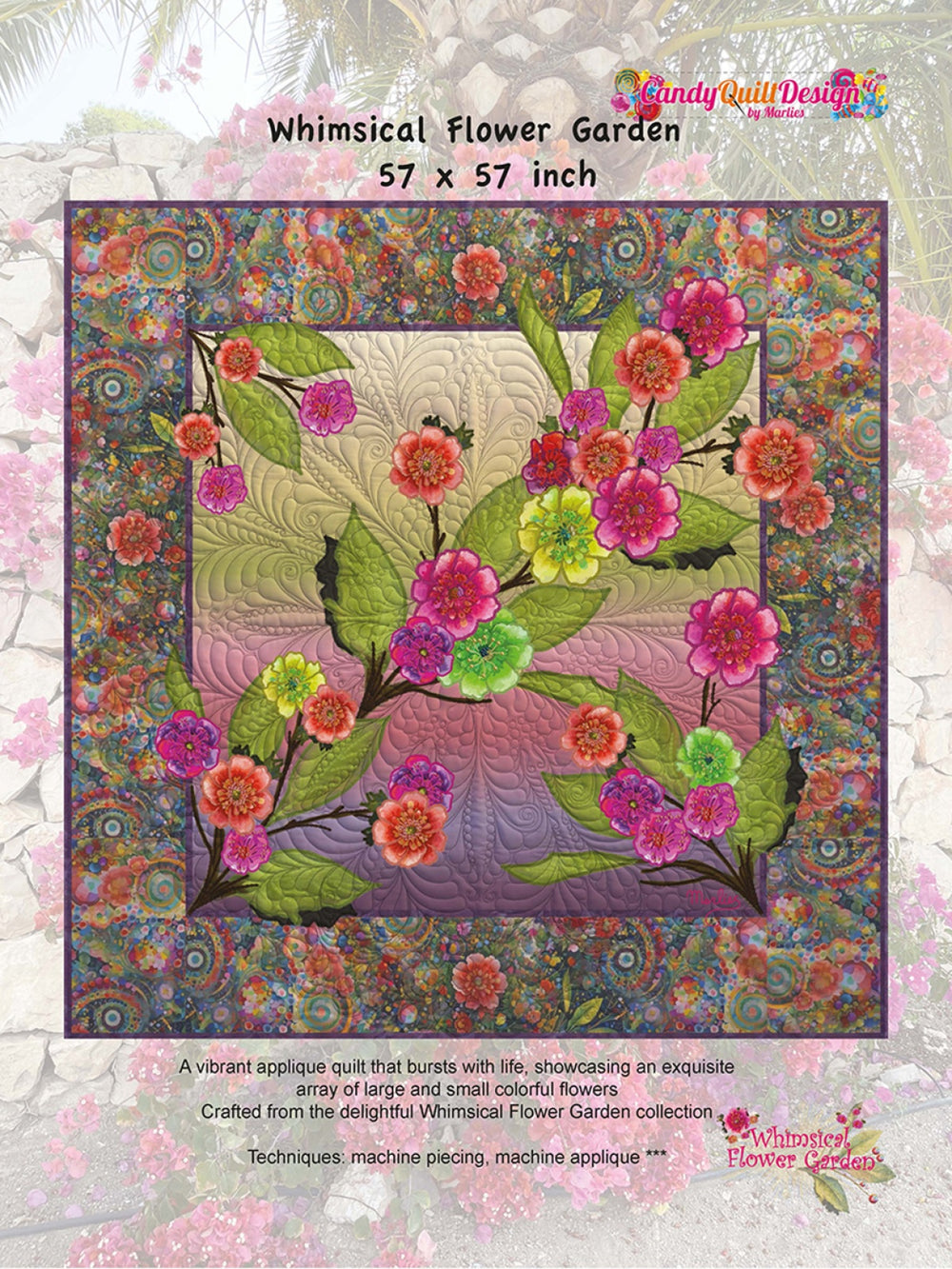 Whimsical Pattern Whimsical Flower Garden Quilt Pattern – Quilting Books Patterns and Notions