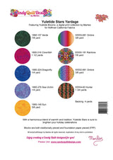 Back of the Yuletide Stars Quilt Pattern by Candy Quilt Design