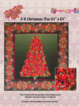 3-D Christmas Tree Quilt Pattern by Candy Quilt Design
