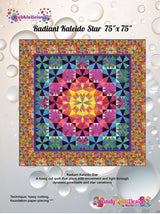 Radiant Kaleido Star Quilt Pattern by Candy Quilt Design