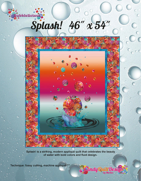 Splash! Quilt Pattern by Candy Quilt Design