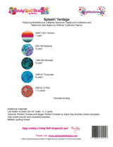 Back of the Splash! Quilt Pattern by Candy Quilt Design