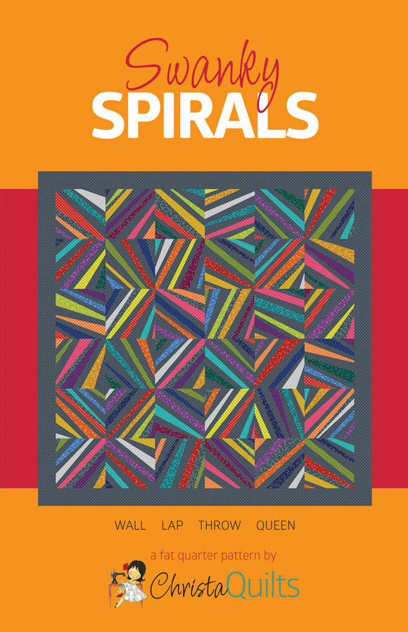 Swanky Spirals Quilt Pattern by Christa Quilts