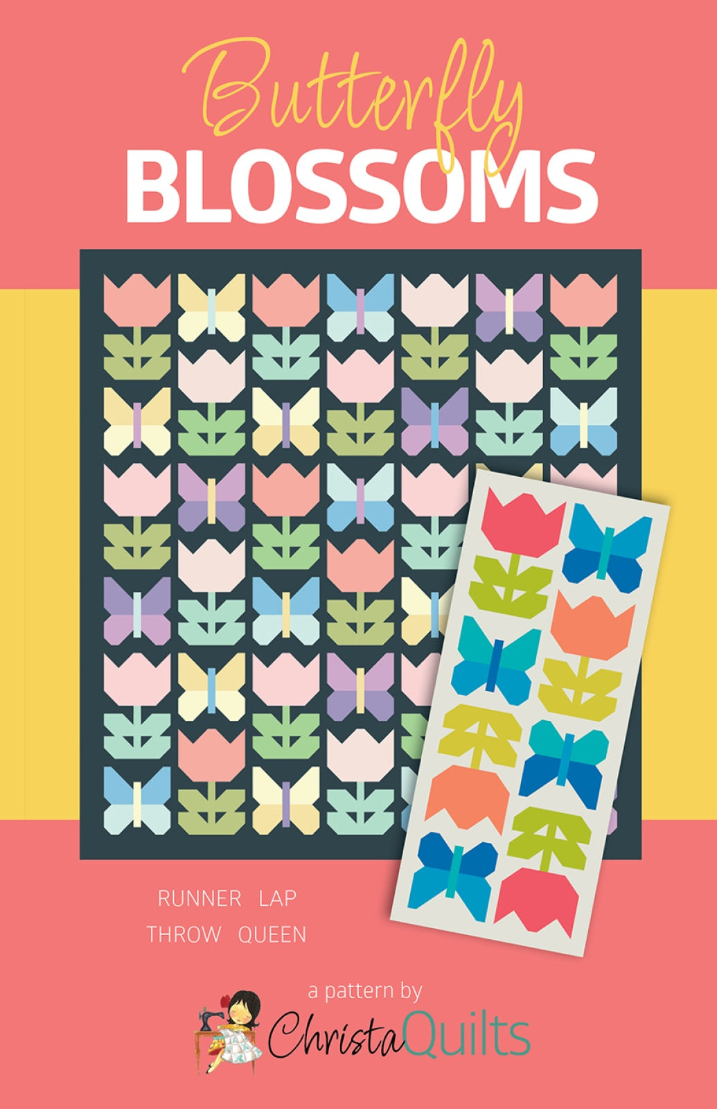 Butterfly Blossoms Quilt Pattern by Christa Quilts