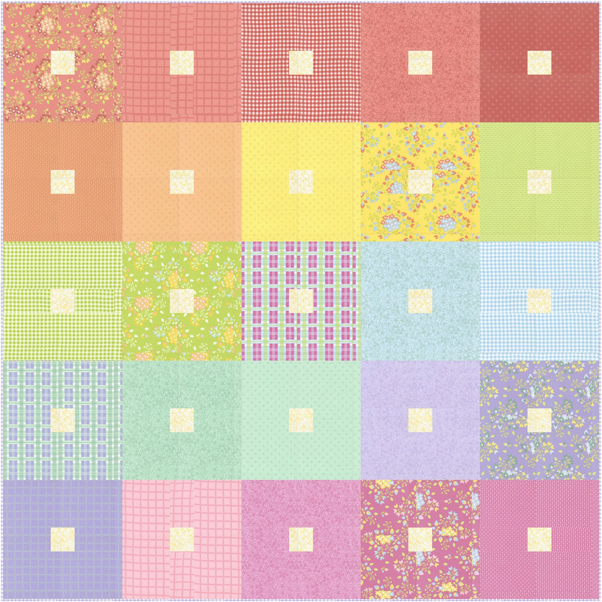 Boxy Quilt Pattern by Coriander Quilts
