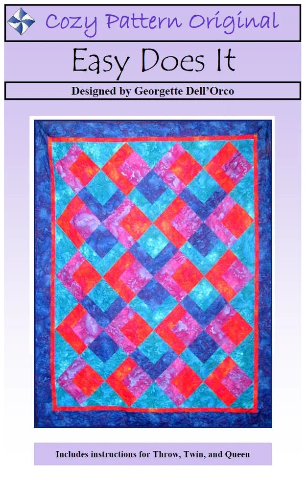 Easy Does It Downloadable Pattern by Cozy Quilt Designs