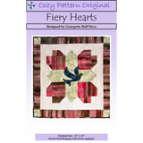 Fiery Hearts Downloadable Pattern by Cozy Quilt Designs