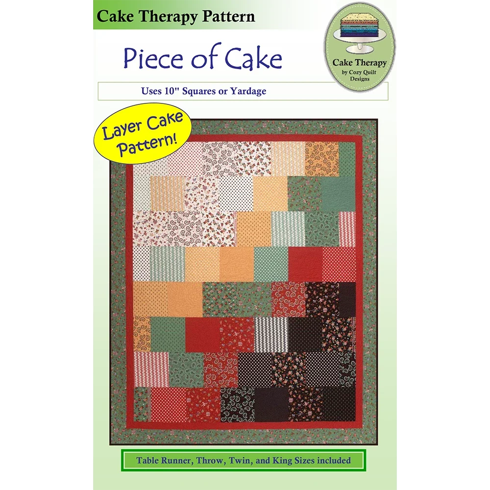Piece of Cake Downloadable Pattern by Cozy Quilt Designs