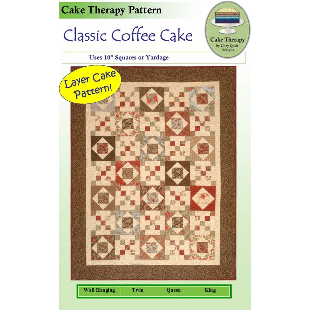 Classic Coffee Cake Downloadable Pattern by Cozy Quilt Designs