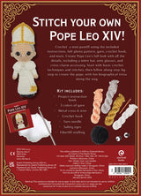 Back of the Unofficial Pope Leo XIV Book and Chrochet by Quarto Books