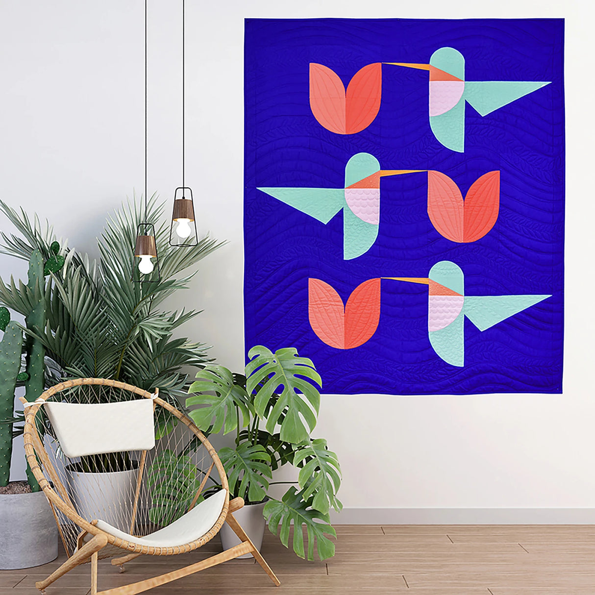 Hummingbird Bouquet Quilt Pattern by Corinne Sovey Design Studio