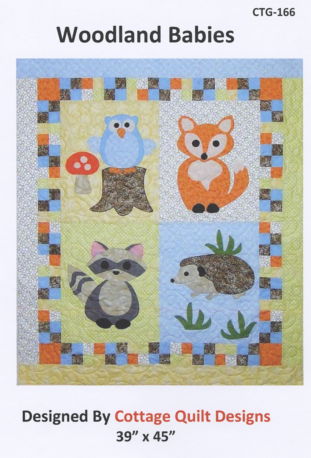Woodland Babies Quilt Pattern by Cottage Quilt Designs