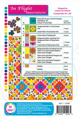 Back of the In Flight Quilt Pattern by Colourwerx